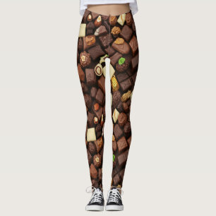 Europäische Schokoladen-Leggings Leggings