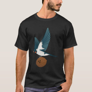 Europäische Schwalbe Eine Kokosnuss Albergo T-Shirt