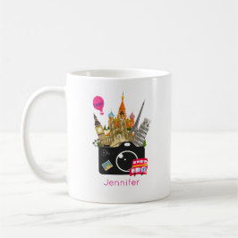 Europäische Sehenswürdigkeiten Reisefotograf Kaffeetasse