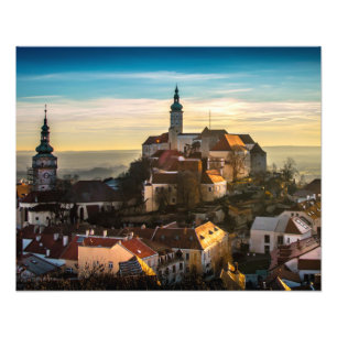 Europäische Stadt Fotodruck