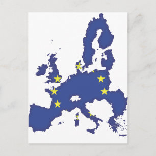 Europäische Union Postkarte