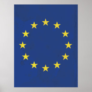 Europäische Union Vintage-Reiseposter Poster