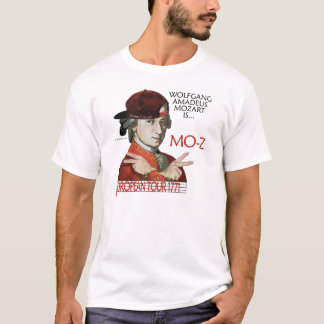 Europäischer Ausflug Mozart helle Front s des T-Shirt