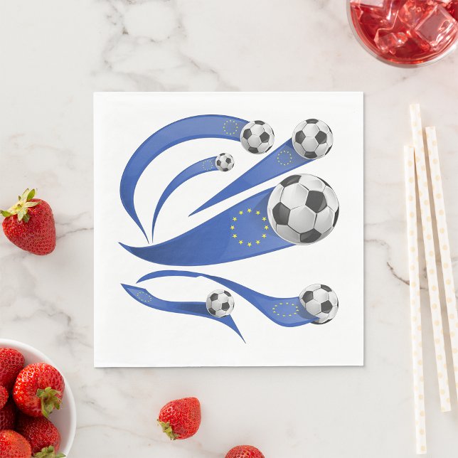 Europäischer Fußball Serviette (Von Creator hochgeladen)
