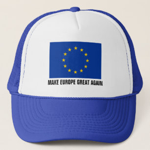 Europäischer Gewerkschaftsflaggenhut MACHEN Truckerkappe