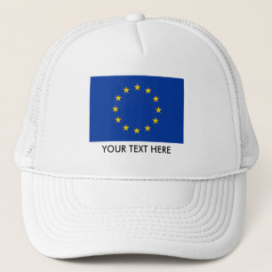 Europäischer Gewerkschaftsflaggenhüte EU Europ Truckerkappe