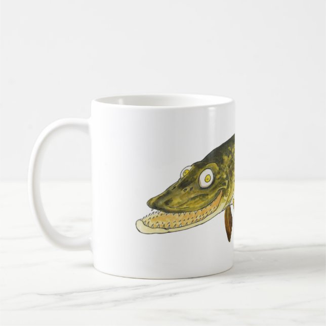 Europäischer Hecht Kaffeetasse (Links)