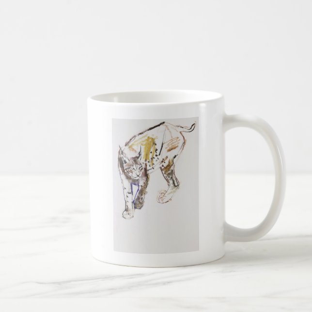 Europäischer Luchs Kaffeetasse (Rechts)