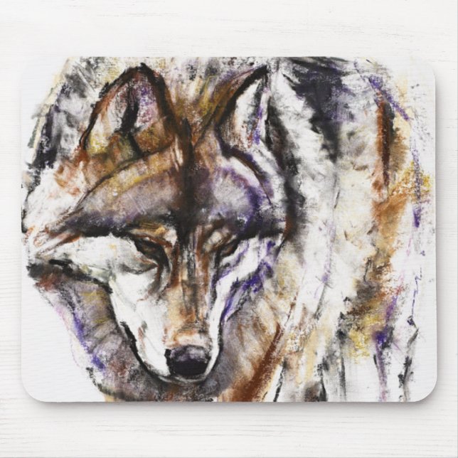 Europäischer Wolf Mousepad (Vorne)