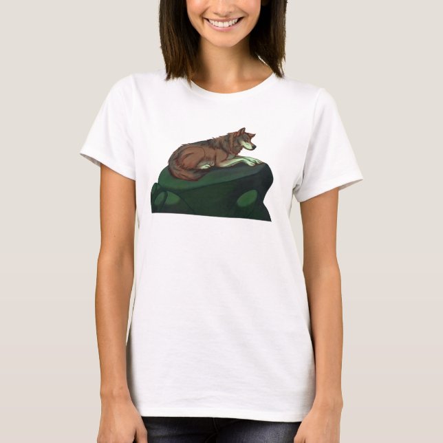 Europäischer Wolf T-Shirt (Vorderseite)