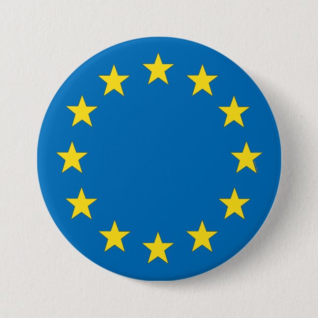 Europäisches Gewerkschaftsflagge EU-Referendum Button (Vorderseite)