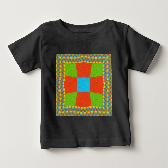 Europäisches Stammesmuster Baby T-shirt (Vorderseite)