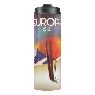 Europamond des Jupiter Weltraumkunst. Thermosbecher