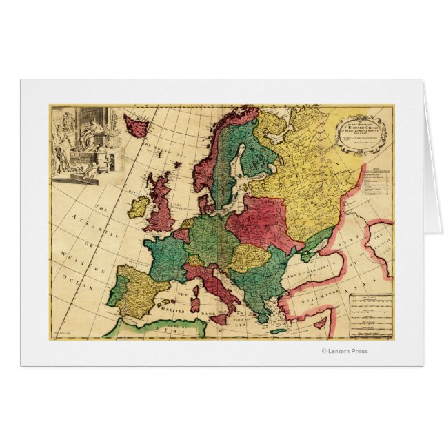 EuropaPanoramakarte Europa (Vorderseite (Horizontal))