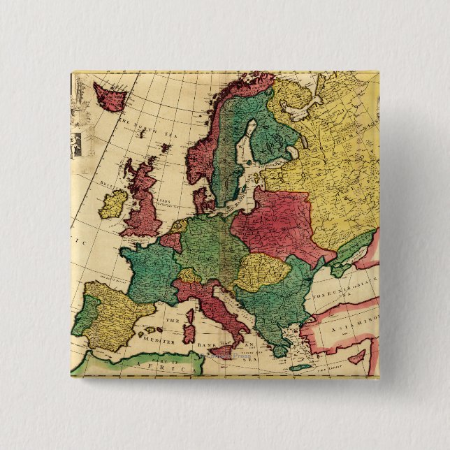 EuropaPanoramakarte Europa Button (Vorderseite)