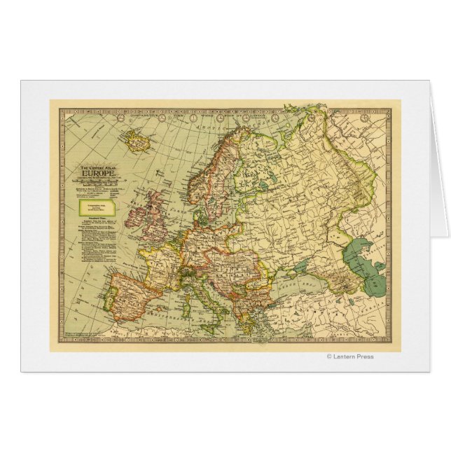 EuropaPanoramakarteEuropa 3 (Vorderseite (Horizontal))