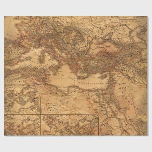 Europas alte Karte Geschenkpapier