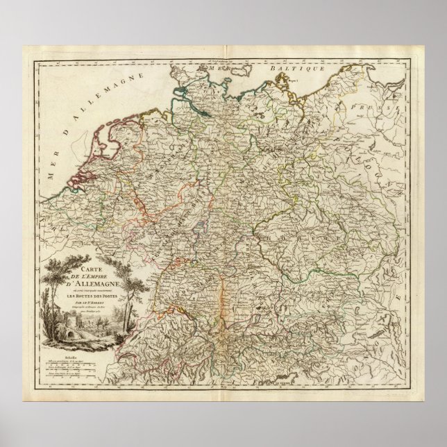 Europas Postwege Poster (Vorne)