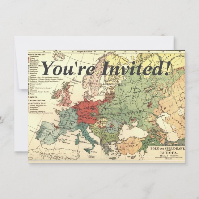 Europe Carte Pays Antique Mondiale (Devant)