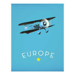 Europe Golden Star Fotodruck