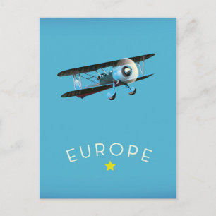 Europe Golden Star Postkarte