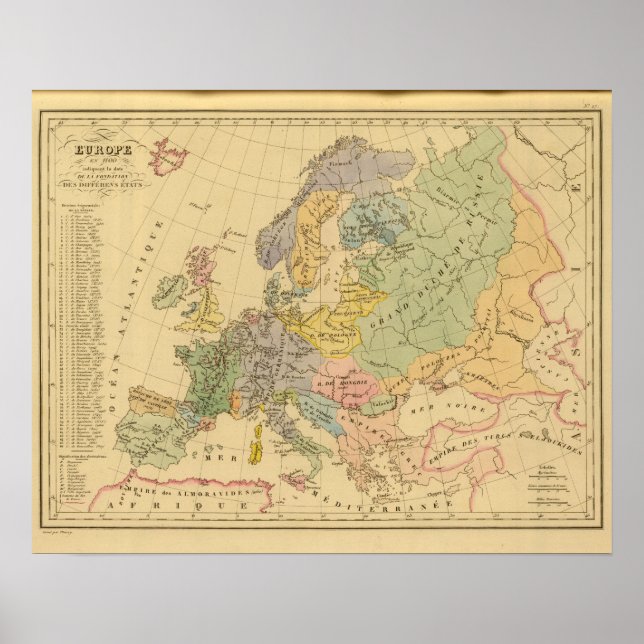 Europe in 1100 poster (Vorne)