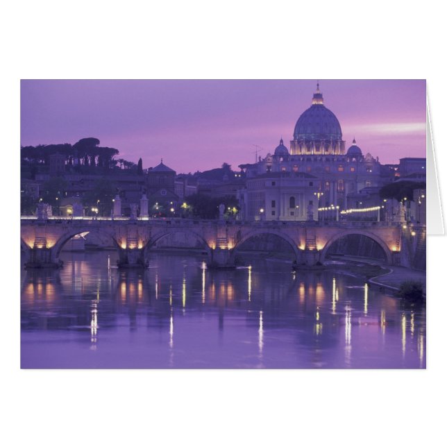 Europe, Italie, Rome. Saint-Pierre et Ponte Sant (Devant horizontal)
