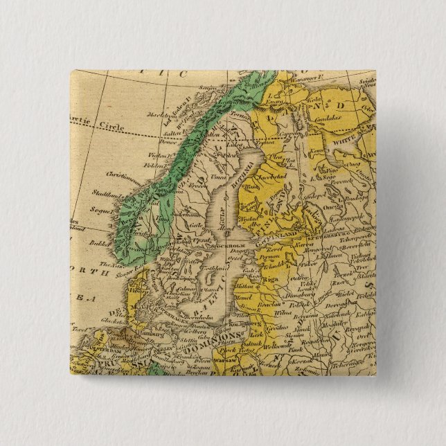 Europe Map von Worcester Button (Vorderseite)
