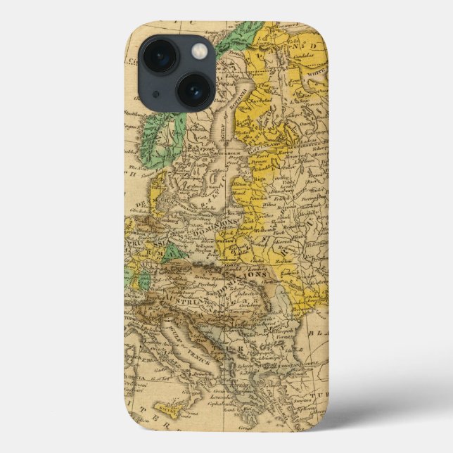 Europe Map von Worcester Case-Mate iPhone Hülle (Rückseite)