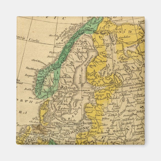 Europe Map von Worcester Magnet (Vorne)