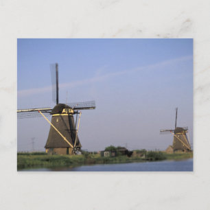 Europe, Netherlands, Zuid Holland, Kinderdijk. Postkarte
