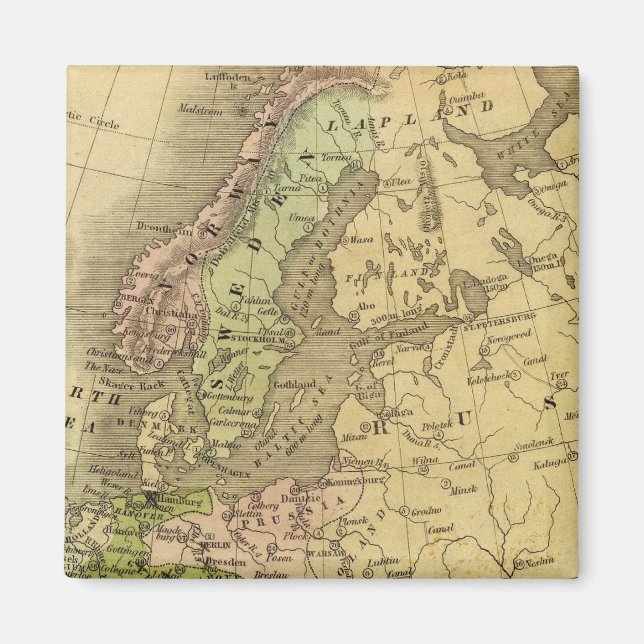 Europe Olney Map Magnet (Vorne)