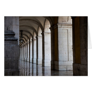 Europe, Portugal, Lisbon. Colonnes de l'arcade