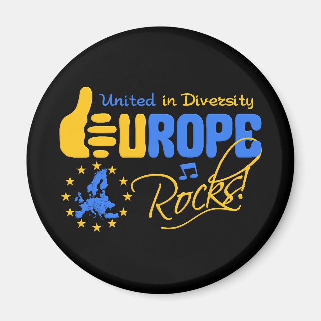 Europe Rocks ! aimant (Devant)