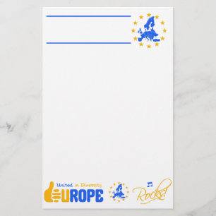 Europe Rocks - stationär - anpassen Briefpapier