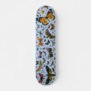 Europe’s Best-Known Butterflies and Moths Collage Skateboard