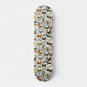 Europe’s Best-Known Butterflies and Moths Collage Skateboard