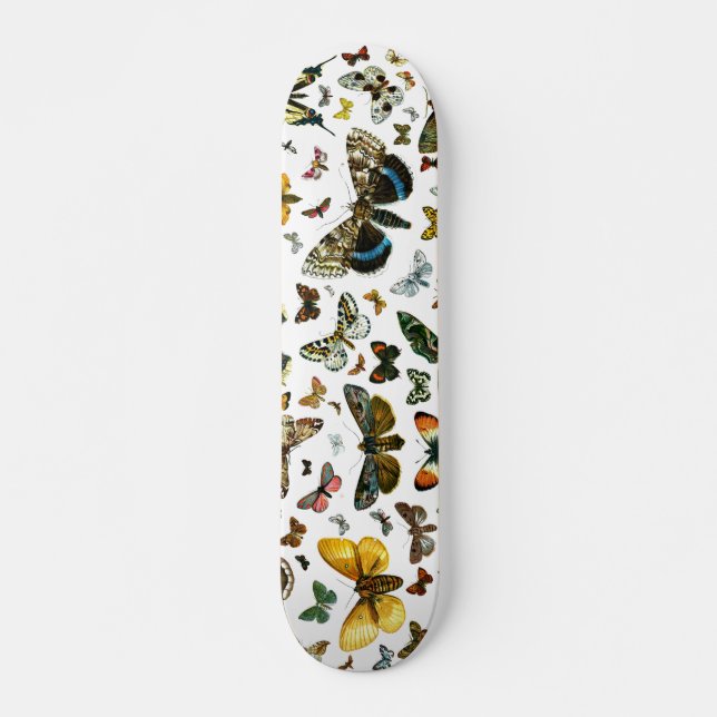 Europe’s Best-Known Butterflies and Moths Collage Skateboard (Vorne)