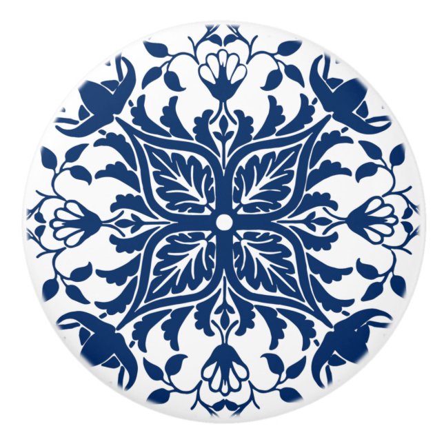 European Acanthus Blätter Tile Keramikknauf (Vorderseite)