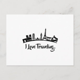 European Cities City City City City Skyline Gesche Postkarte