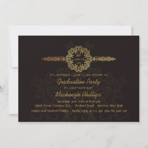 European Elegance Graduation Invitation
