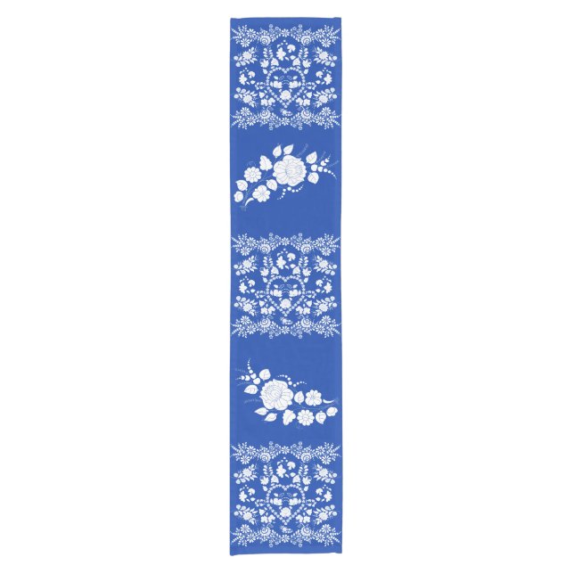 European Folk Art Table Runner Kurzer Tischläufer (Vorderseite)