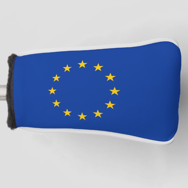European Gewerkschaft Flag Golf Head Cover Golf Headcover (Vorderseite)