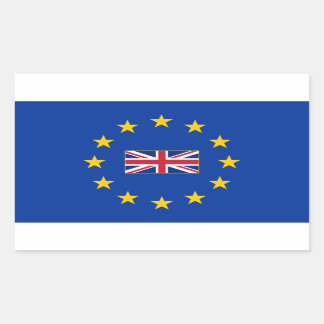 European Gewerkschaft United Kingdom Rectangle Sti Rechteckiger Aufkleber