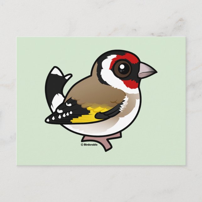 European Goldfinch Postkarte (Vorderseite)