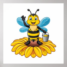 European honey bee poster