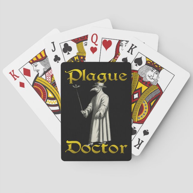 European Plague Doctor Rome Beak Costume Poker Spielkarten (Rückseite)