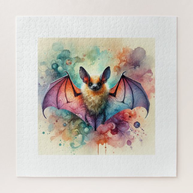 European serotine bat 131024AREF133 - Watercolor (Vertikal)