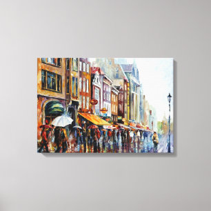 EuropeanCitiesGemalt von Fxn Art Leinwanddruck