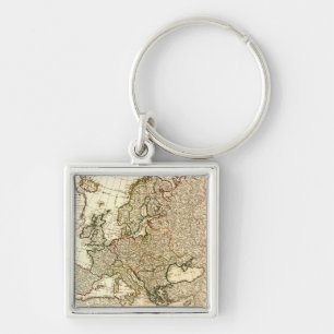 EuropePanoramic MapEurope 2 Schlüsselanhänger
